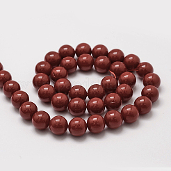 Shell Pearl Beads Strands&nbsp;BSHE-L026-01-8mm