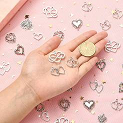 100pcs 10 Style Tibetan Style Alloy Charms&nbsp;TIBEP-CJ0001-39