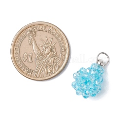 Electroplate Glass Pendants&nbsp;PALLOY-MZ00987