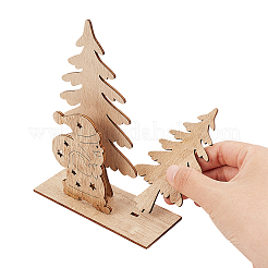 Undyed Platane Wood Home Display Decorations&nbsp;DJEW-CA0001-01