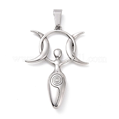 Non-Tarnish 304 Stainless Steel Manual Polishing Big Pendants&nbsp;STAS-G276-07P