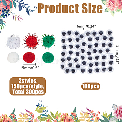 DIY Doll 450Pcs 3 Styles Eye Making Accessories Kits&nbsp;DIY-WR0004-77B
