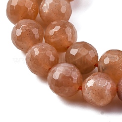 Natural Peach Moonstone Beads Strands&nbsp;LS-G-J403-04A-8mm