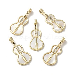 Natural White Shell Musical Instrument Pendants&nbsp;BSHE-Z003-03G