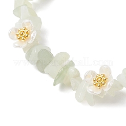 Natural New Jade Beaded Stretch Bracelets for Women&nbsp;BJEW-JB12315-02