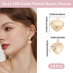 10Pcs Brass Pendants&nbsp;KK-BBC0028-18