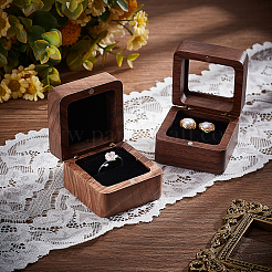 Square Wood Ring Storage Boxes&nbsp;CON-WH0087-52A