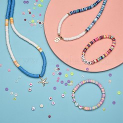 1633Pcs Disc/Flat Round & Flower Polymer Clay Beads&nbsp;CLAY-SZ0001-75