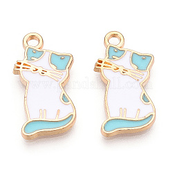Alloy Enamel Pendants&nbsp;PALLOY-N170-030B-NR