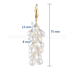 Acrylic Imitation Pearl Dangle Earrings&nbsp;EJEW-JE03628