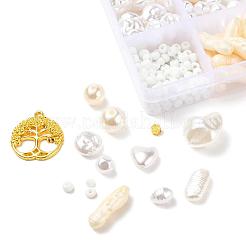 164Pcs Flower & Round Plastic & Alloy Round Beads&nbsp;DIY-YW0002-57