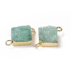 Natural Druzy Quartz Links connectors&nbsp;G-P396-09G-09