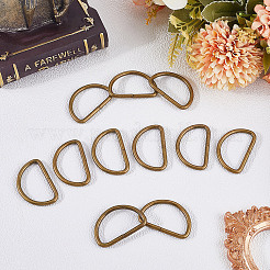 20Pcs Iron D Rings&nbsp;IFIN-SP0001-21B-AB