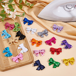 Sequin Felt & PET Bowknots&nbsp;DIY-MA0006-57A