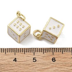 Brass Enamel Pendants&nbsp;KK-U060-33G-02