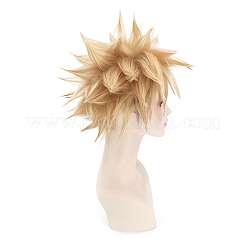 Short Blonde Wavy Cosplay Party Wigs&nbsp;OHAR-I015-03