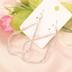 Hollow Teardrop Alloy Dangle Earrings&nbsp;FS-WG02393-01