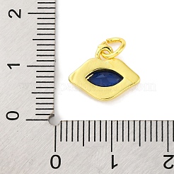 Rack Plating Brass Micro Pave Cubic Zirconia Charms&nbsp;KK-F881-04G-03