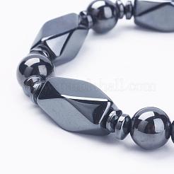 Non-Magnetic Synthetic Hematite Bracelets&nbsp;BJEW-K157-03