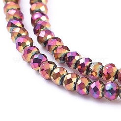Electroplate Glass Beads Strands&nbsp;EGLA-F149-FP-03