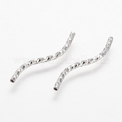 Rack Plating Brass Tube Beads&nbsp;KK-A142-001P