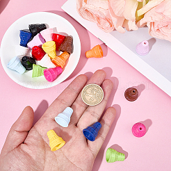 24Pcs 12 Colors Opaque Acrylic Beads&nbsp;OACR-SP0002-02