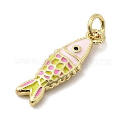 Brass Enamel Pendants&nbsp;KK-A266-39G