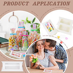 Kraft Paper Pillow Wedding Candy Favor Gift Boxes&nbsp;CON-WH0099-58A