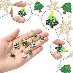 20Pcs 10 Styles Christmas Alloy Enamel Pendants&nbsp;FIND-FS0002-64