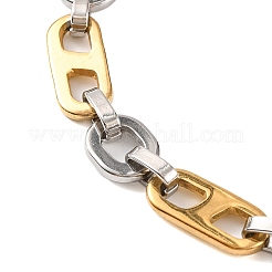 201 Stainless Steel Oval Link Chain Bracelets&nbsp;BJEW-B078-116GP