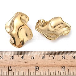 304 Stainless Steel Nuggets Stud Earrings&nbsp;EJEW-K268-73G