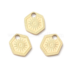 Ion Plating(IP) 316L Surgical Stainless Steel Charms&nbsp;STAS-H213-52G