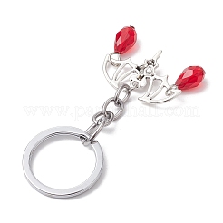 Bat Alloy & Glass Keychain&nbsp;KEYC-JKC00856-03