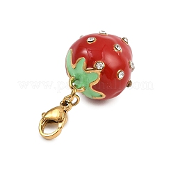 304 Stainless Steel Enamel Pendant Decorations&nbsp;LS-STAS-B096-03G