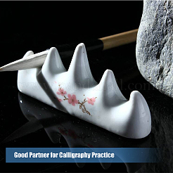 4Pcs 4 Style Mountain Shape Porcelain Calligraphy Brush Holder&nbsp;ODIS-HY0001-01