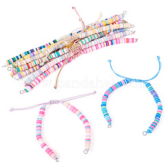 10Pcs Handmade Polymer Clay Bead Bracelets Making&nbsp;AJEW-TAC00083