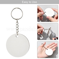 Sublimation Blanks Keychains&nbsp;AJEW-CJC0015-003
