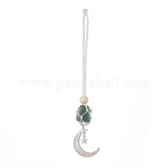 Moon 201 Stainless Steel Pendant Decorations&nbsp;HJEW-JM00958-01