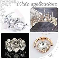 30pcs Self-Adhesive Acrylic Rhinestone Stickers&nbsp;FIND-FG0001-94B