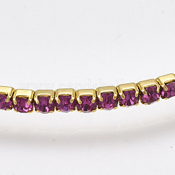Brass Claw Chain Stretch Bracelets&nbsp;BJEW-T010-02G-12