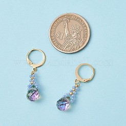 Glass Seed Beads Leverback Earrings&nbsp;EJEW-MZ00398-01