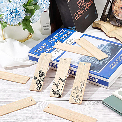 24Pcs Blank Bamboo Bookmark&nbsp;FIND-BC0003-45A