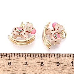 Brass Enamel Pendants&nbsp;KK-T072-24B-G