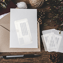 4Pcs Plastic Examination Template Rulers&nbsp;AJEW-CP0009-96