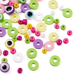 Glass Seed & Polymer Clay & Evil Eye Beads Kit for DIY Bracelet Making&nbsp;DIY-YW0004-63