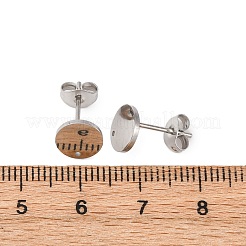 304 Stainless Steel Stud Earring Findings&nbsp;STAS-H436-21P-01