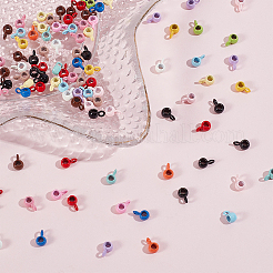 100Pcs Spray Paint Alloy Pendant Tube Bails&nbsp;FIND-PA0001-51