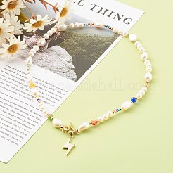 Lightning Brass Enamel Pendants Necklaces&nbsp;NJEW-JN03475-01