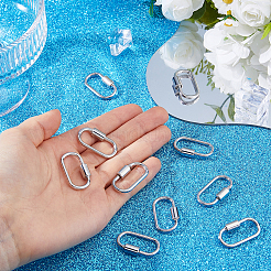 10Pcs Alloy Screw Carabiner Lock Charms&nbsp;FIND-DC0008-32P