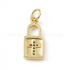 Brass Micro Pave Cubic Zirconia Pendants&nbsp;ZIRC-F132-45G